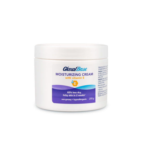 glaxal base Moisturizing Cream with Vitamin E white bottle 250g